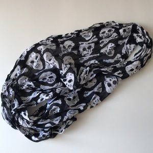 Skull scarf or hair wrap
